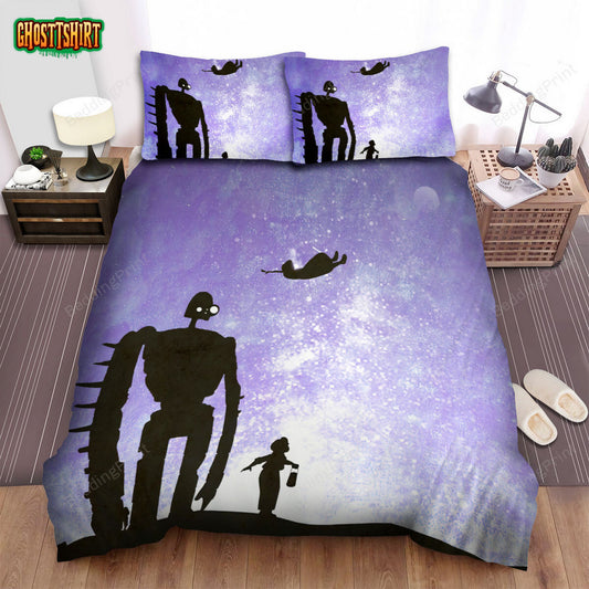 Castle In The Sky (1986) Movie Illustration 3 Bed Sheets Duvet Cover Bedding Set