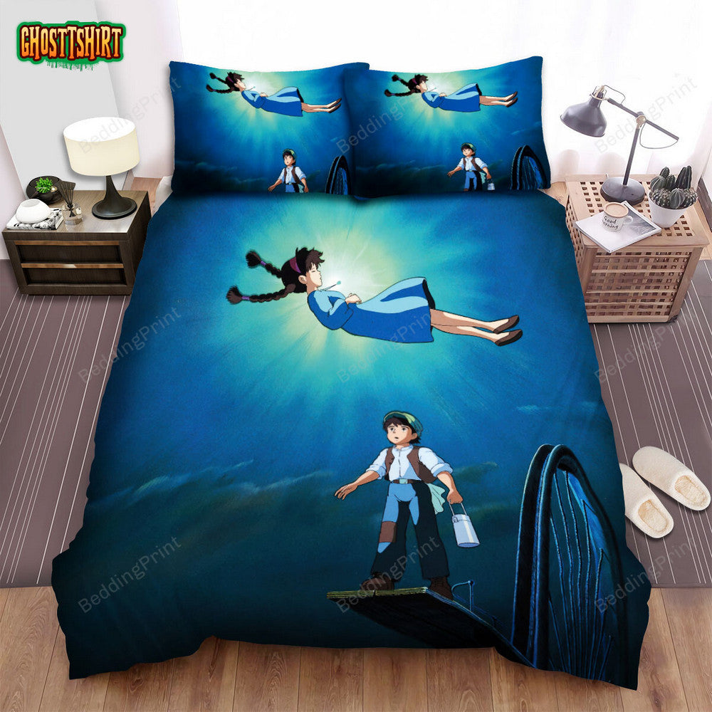 Castle In The Sky (1986) Movie Poster Bed Sheets Duvet Cover Bedding Set