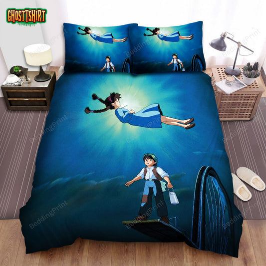 Castle In The Sky (1986) Movie Poster Bed Sheets Duvet Cover Bedding Set