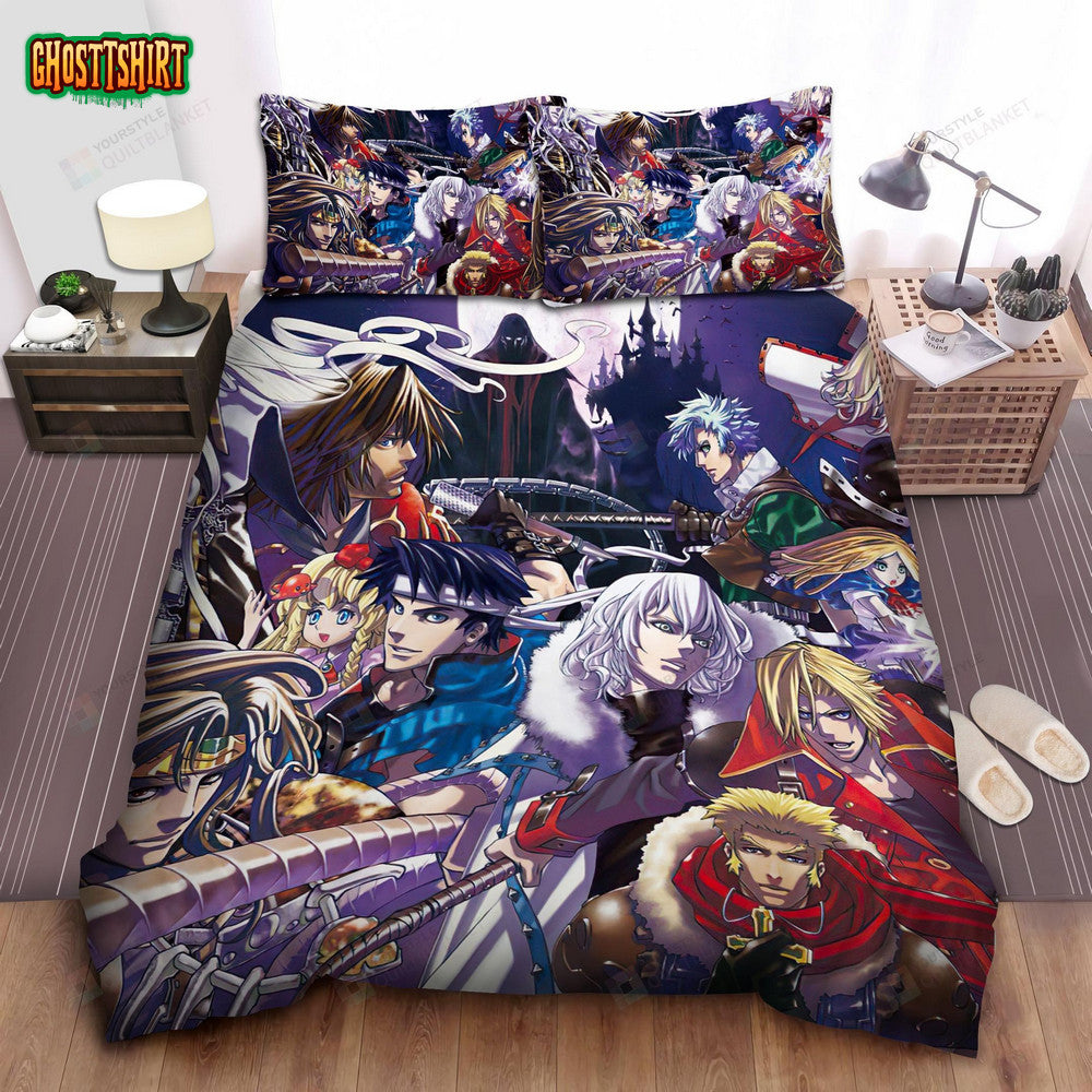 Castlevania All Characters In One Artwork Bed Sheets Spread Comforter Duvet Cover Bedding Set