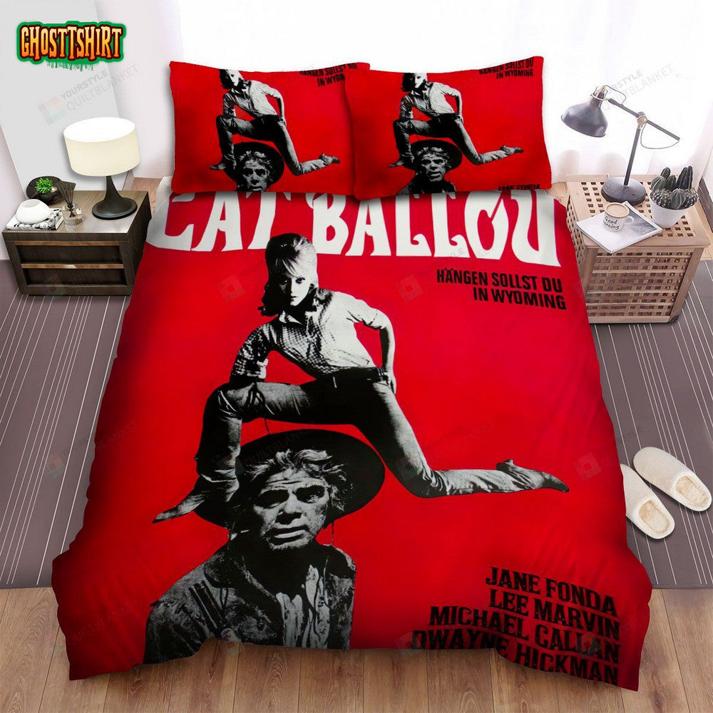 Cat Ballou Movie Poster 2 Bed Sheets Spread Comforter Duvet Cover Bedding Set