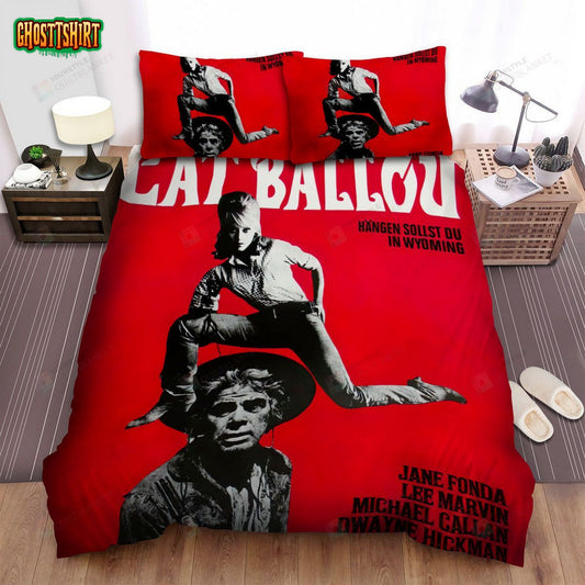 Cat Ballou Movie Poster 2 Bed Sheets Spread Comforter Duvet Cover Bedding Set
