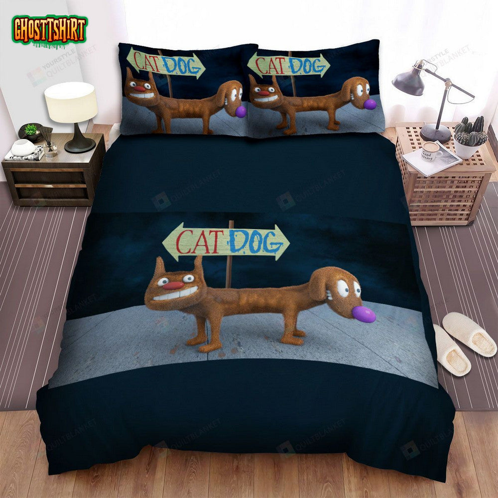 Catdog The Poster Of Two Bed Sheets Spread Duvet Cover Bedding Set