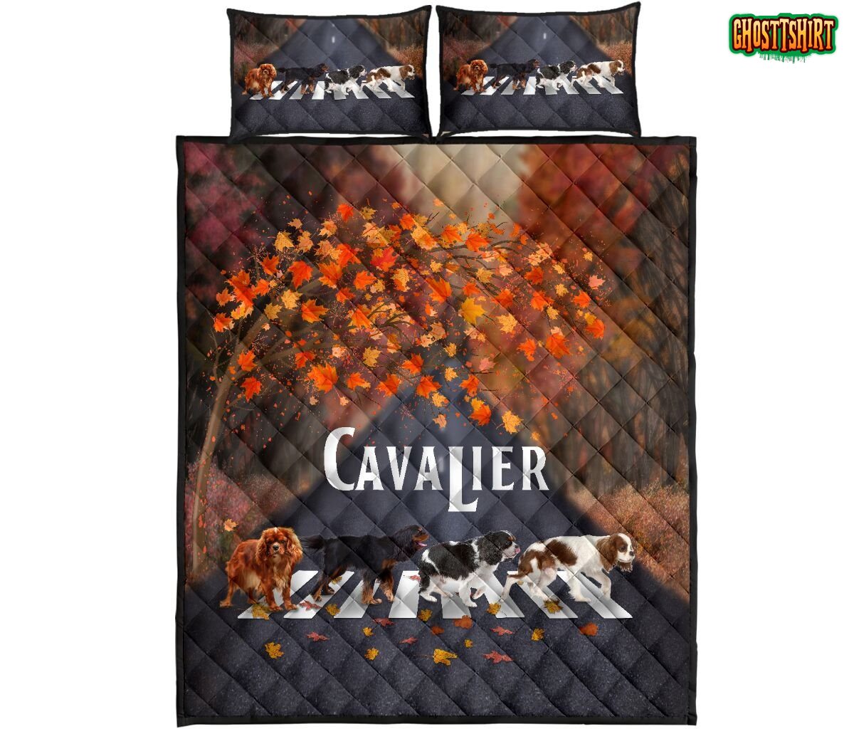 Cavalier King Charles Spaniel Autumn Bedding Set
