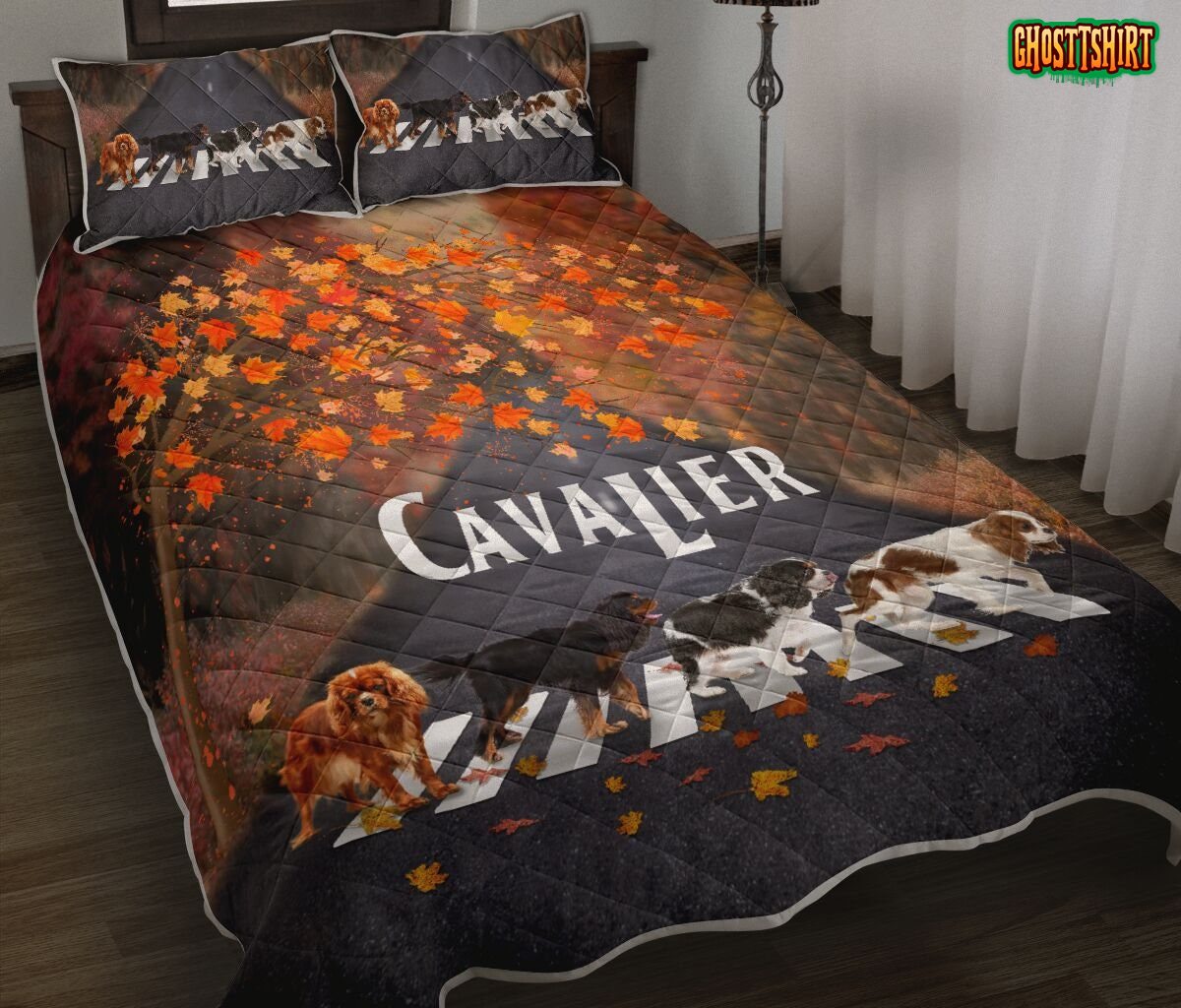 Cavalier King Charles Spaniel Autumn Bedding Set