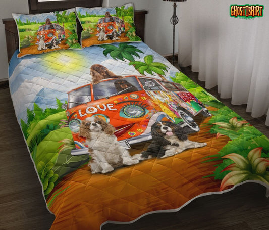 Cavalier King Charles Spaniel Hippie Bedding Set