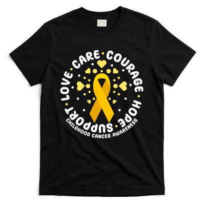 Childhood Cancer Awareness Support Family T-Shirt