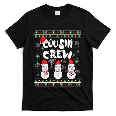 Cousin Crew Christmas Pajamas Snow Merry Xmas Family Boy T-Shirt