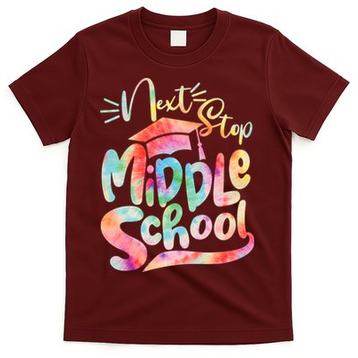 Cute Colorful Tie Dye Next Stop Middle School T-Shirt