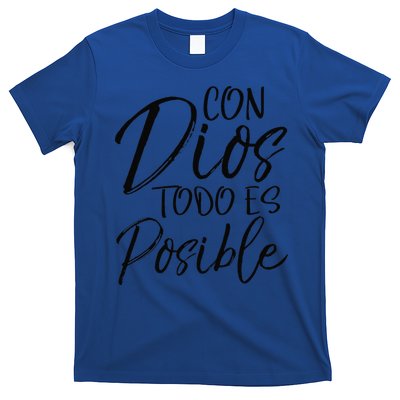 Con Dios Todo Es Posible Spanish Espanol Christian T-Shirt