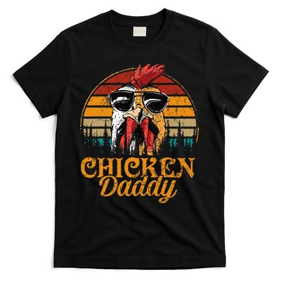 Chicken Daddy Vintage Poultry Farmer Funny Fathers Day T-Shirt