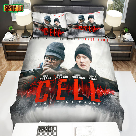 Cell (I) Fear Your Phone Movie Poster Bed Sheets Spread Comforter Duvet Cover Bedding Set