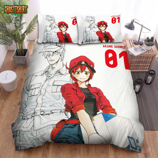 Cells At Work Anime Bed Sheets Spread Comforter Duvet Cover Bedding Set