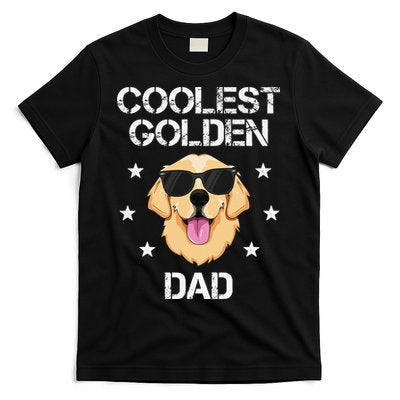 Coolest Golden Dad for Retriever New Dog Owner T-Shirt