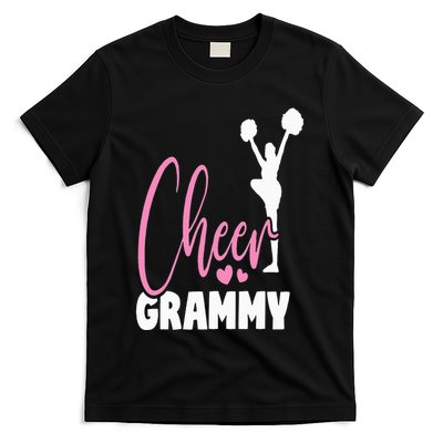 Cheer Grammy Grandma Cheerleader Grandmother Nana Hearts T-Shirt