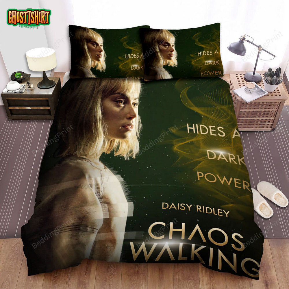 Chaos Walking (2021) Daisy Ridley Poster Bed Sheets Duvet Cover Bedding Set