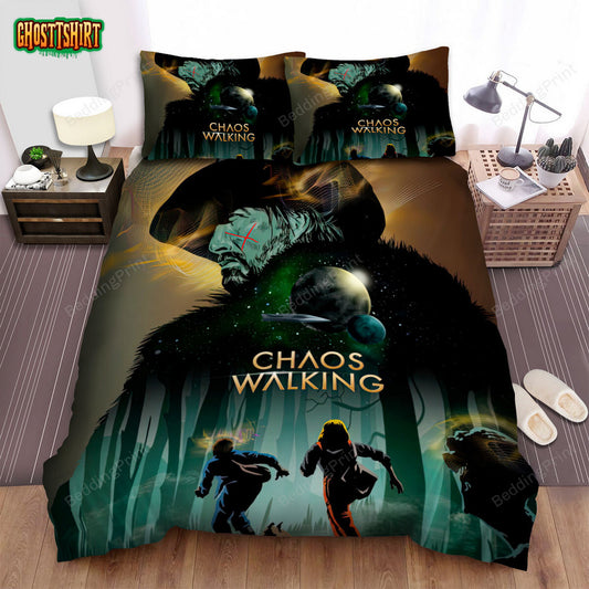 Chaos Walking (2021) Movie Art 3 Bed Sheets Duvet Cover Bedding Set
