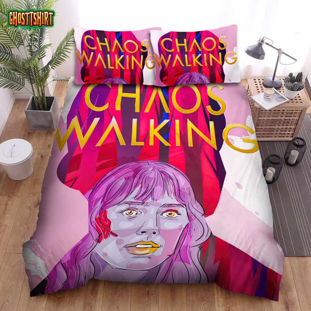 Chaos Walking (2021) Movie Digital Art 6 Bed Sheets Duvet Cover Bedding Set