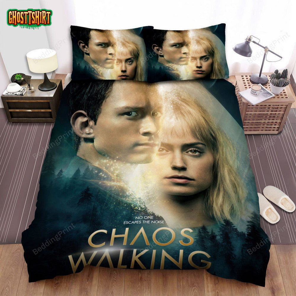 Chaos Walking (2021) Movie Poster Bed Sheets Duvet Cover Bedding Set