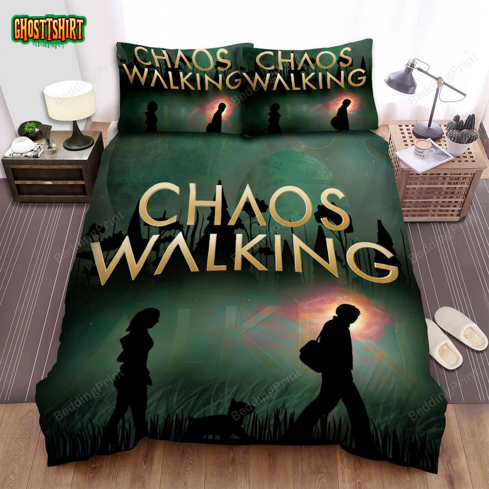 Chaos Walking (2021) Movie Poster Fanart 3 Bed Sheets Duvet Cover Bedding Set