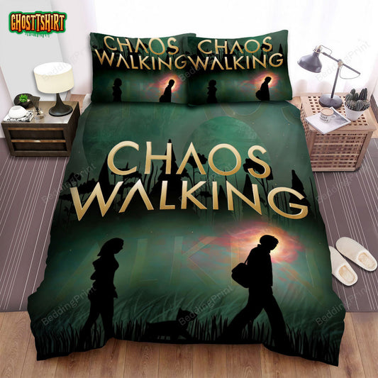 Chaos Walking (2021) Movie Poster Fanart 3 Bed Sheets Duvet Cover Bedding Set