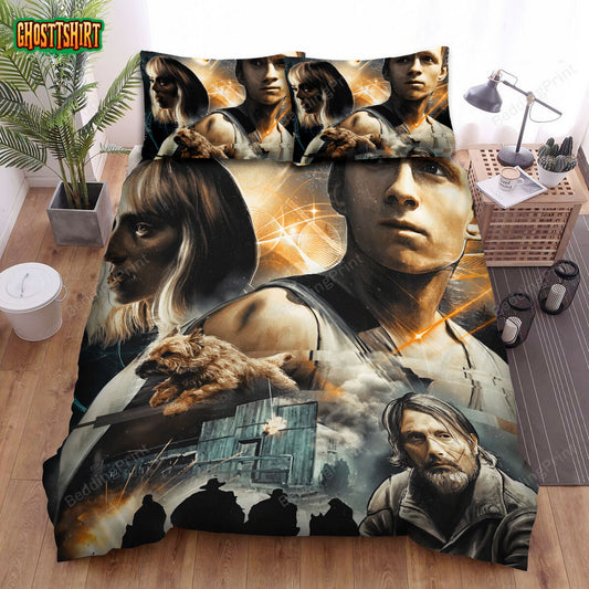 Chaos Walking (2021) Movie Poster Fanart Bed Sheets Duvet Cover Bedding Set