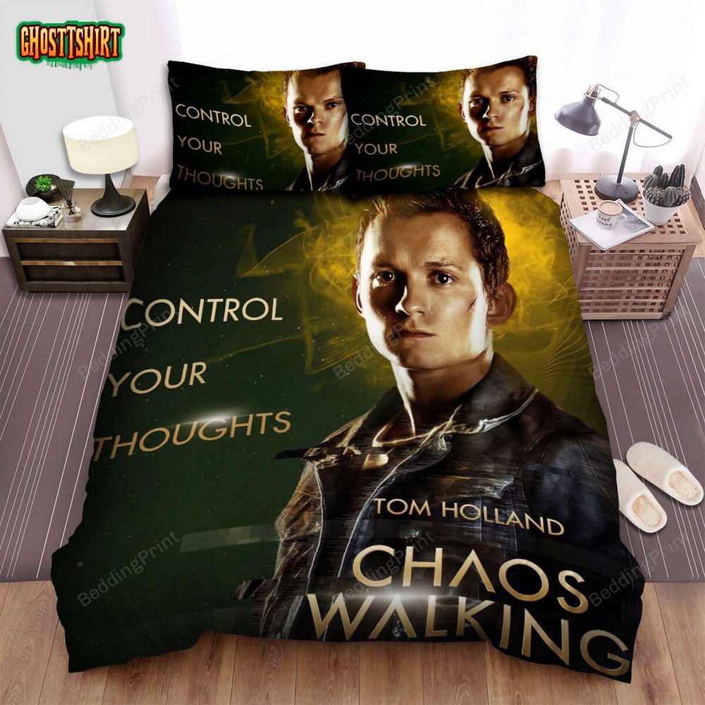 Chaos Walking (2021) Tom Holland Poster Bed Sheets Duvet Cover Bedding Set
