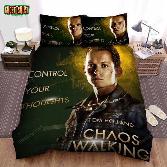 Chaos Walking (2021) Tom Holland Poster Bed Sheets Duvet Cover Bedding Set
