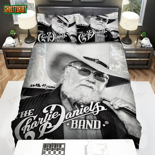 Charlie Daniels Band Artwork Bed Sheets Spread Comforter Duvet Cover Bedding Set