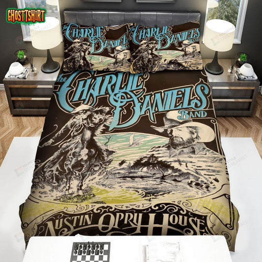 Charlie Daniels Vintage Poster Bed Sheets Spread Comforter Duvet Cover Bedding Set