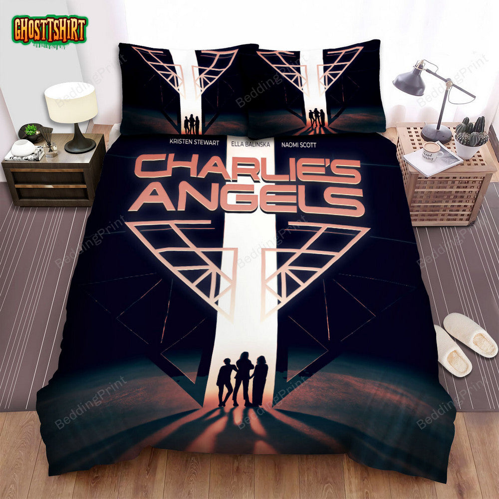 Charlie’s Angels (2019) Movie Digital Art Bed Sheets Duvet Cover Bedding Set