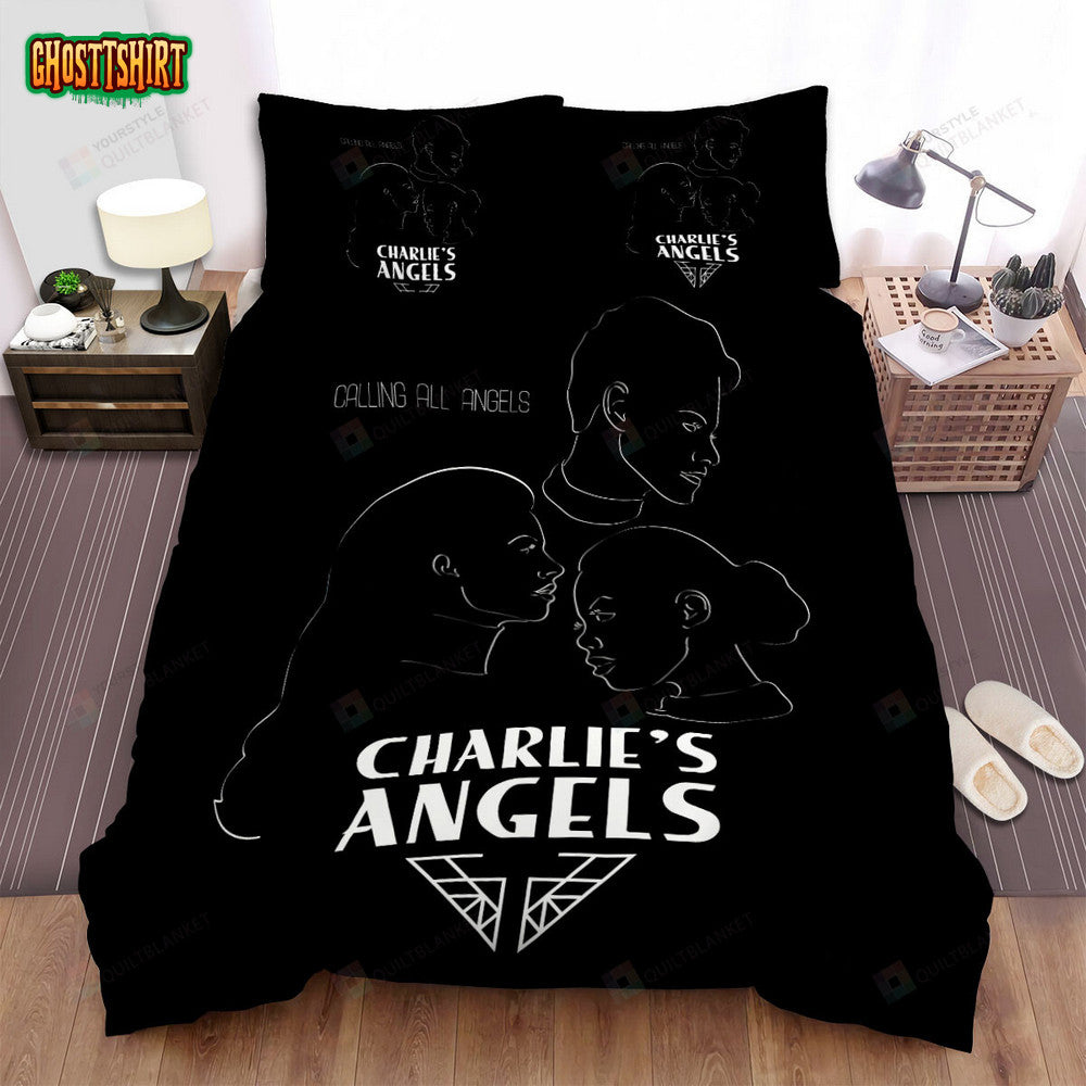 Charlie's Angels (2019) Movie Poster Artwork Bed Sheets Duvet Cover Bedding Set