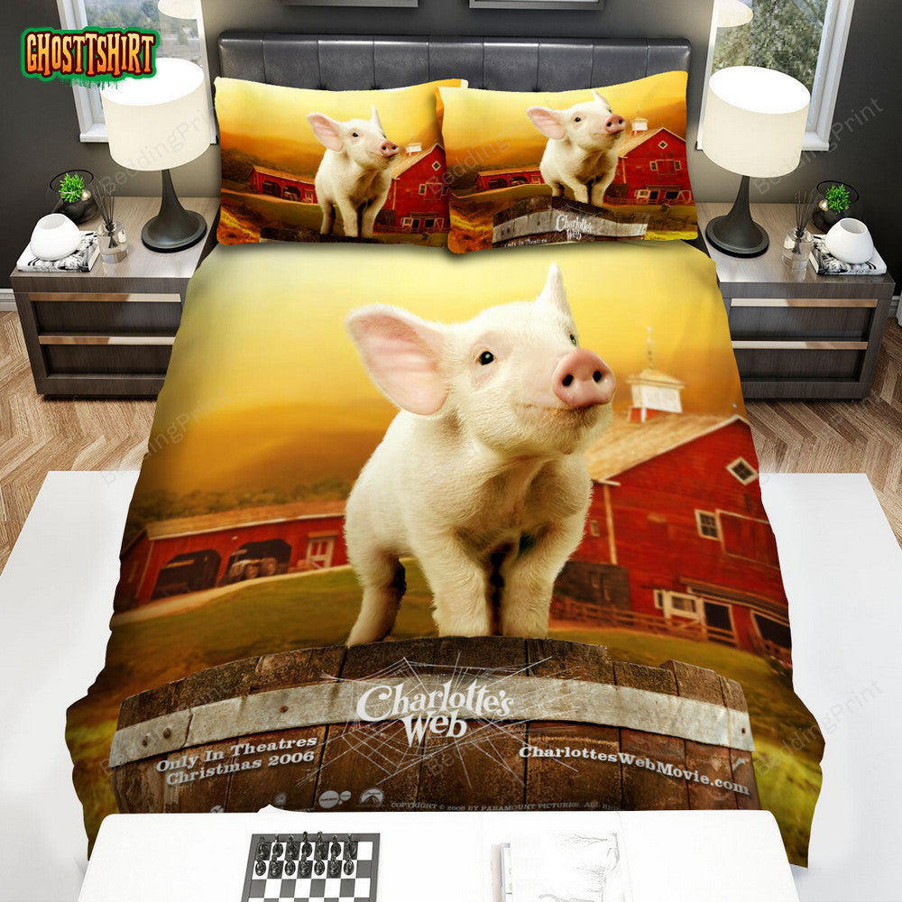 Charlotte's Web (2006) Movie Poster Ver 1 Bed Sheets Duvet Cover Bedding Set