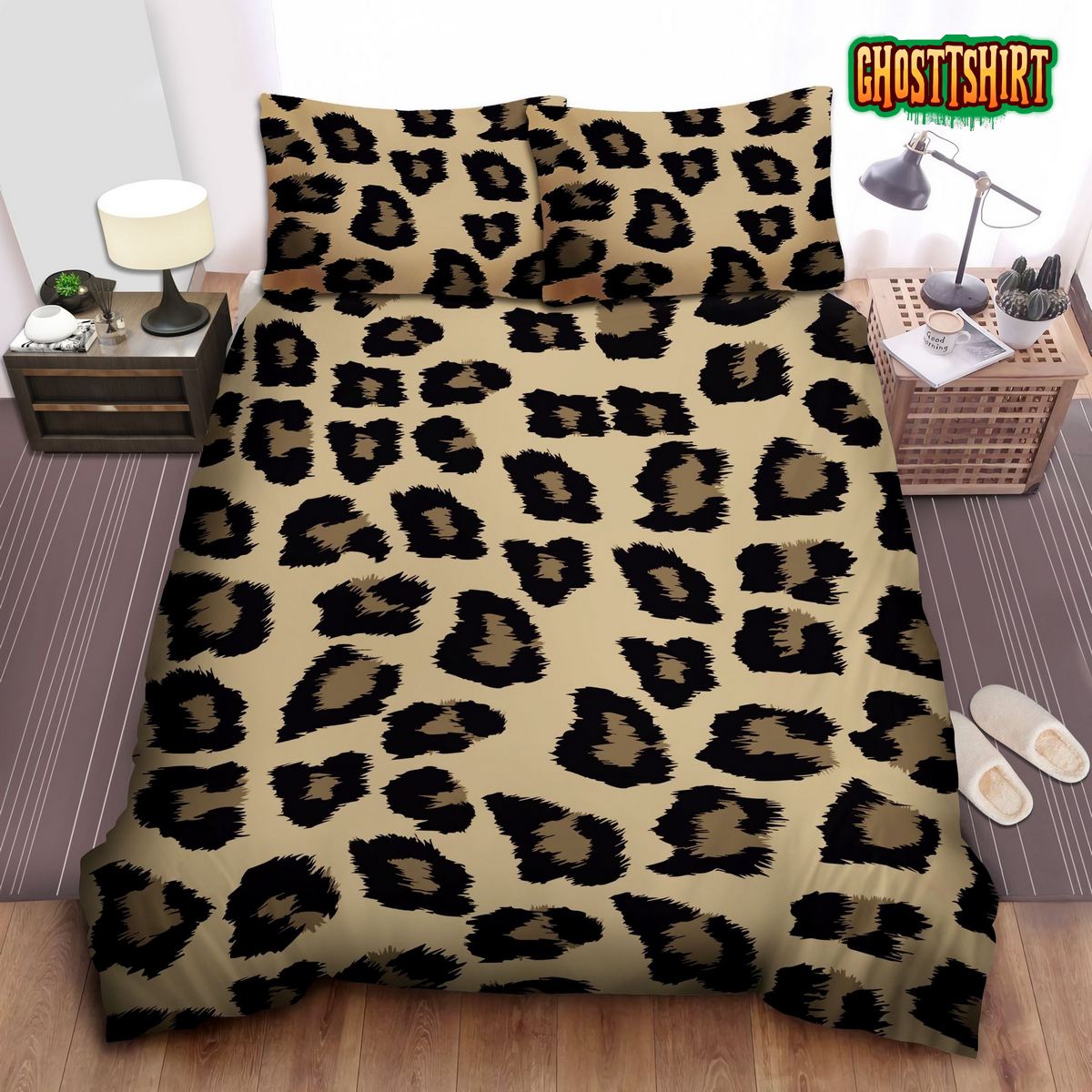 Cheetah Leopard Bed Sheets Duvet Cover Bedding Set
