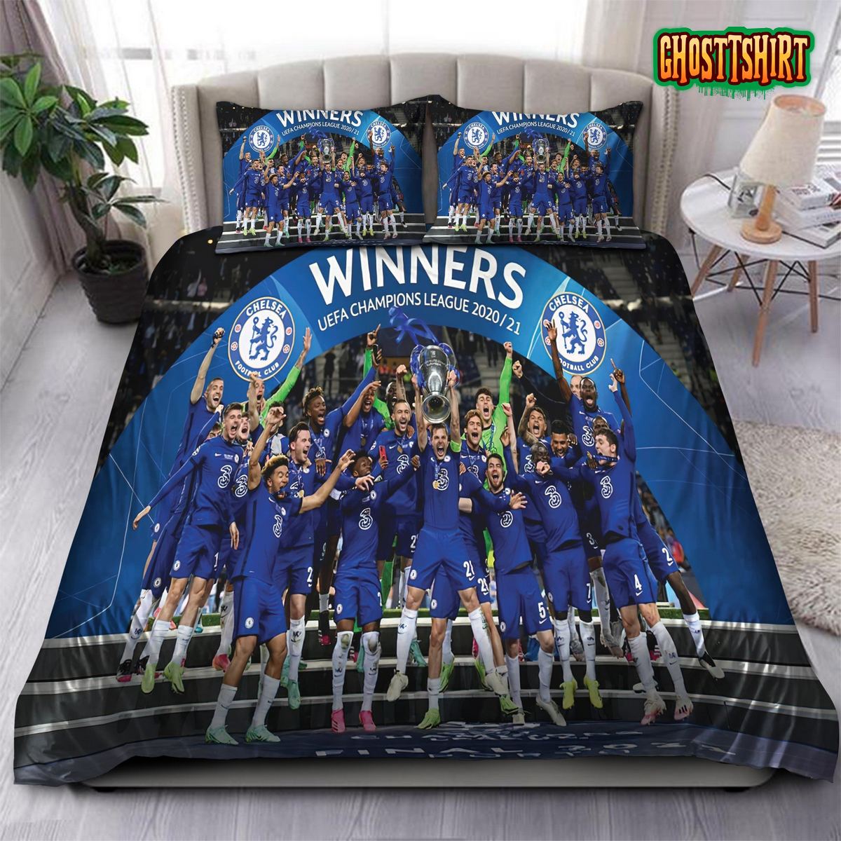 Chelsea Winners UEFA Champions League 2021 Bedding Set
