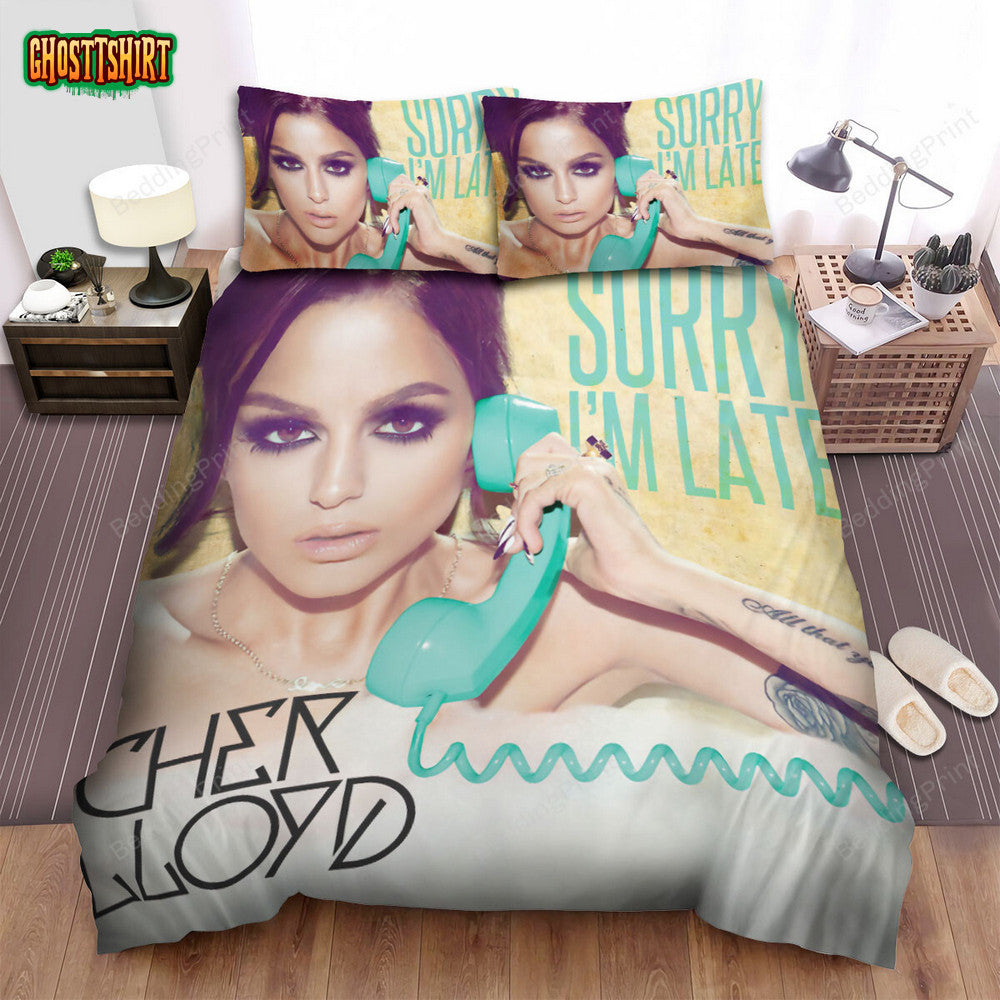 Cher Lloyd Sorry I’m Late Fanart Album Cover Bed Sheets Duvet Cover Bedding Set