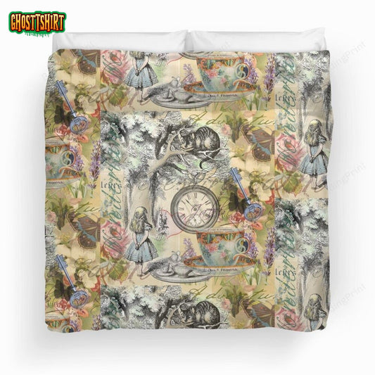 Cheshire Cat Alice In Wonderland Duvet Cover Bedding Set