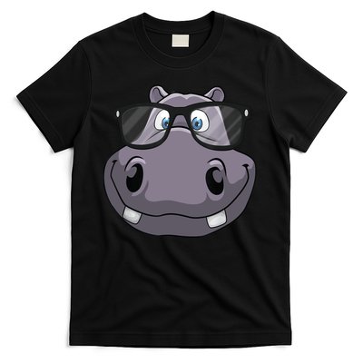 Cool Hippo For Reading Hippopotamus Zoo T-Shirt
