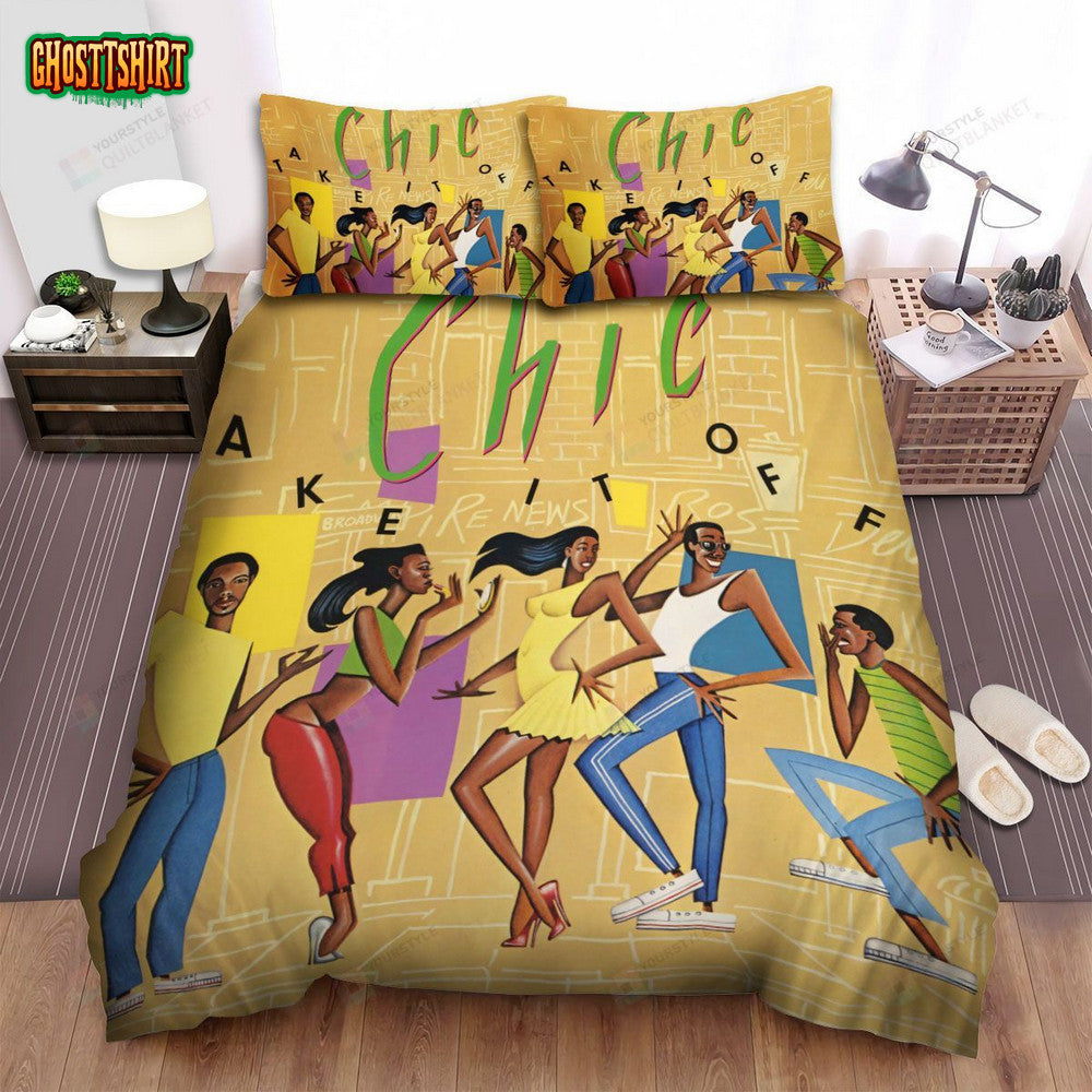 Chic (Band) Take It Off Bed Sheets Spread Comforter Duvet Cover Bedding Set