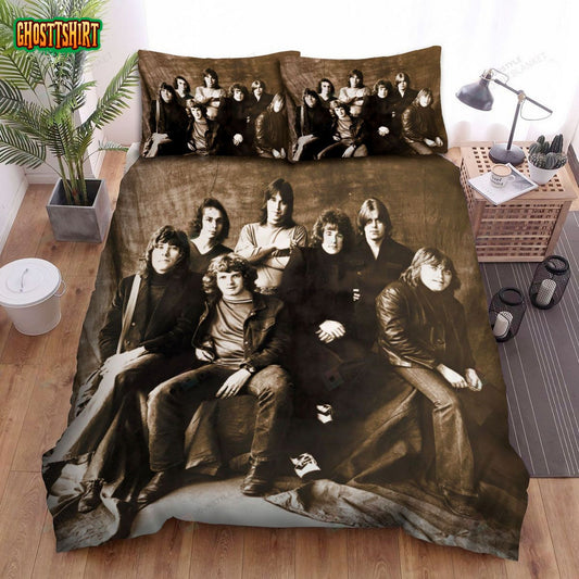 Chicago Band Members Photograph Bed Sheets Spread Comforter Duvet Cover Bedding Set