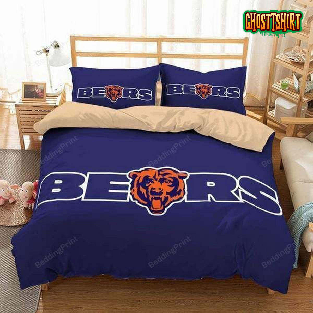Chicago Bears Bedding Set Duvet Cover & Pillow Cases9539