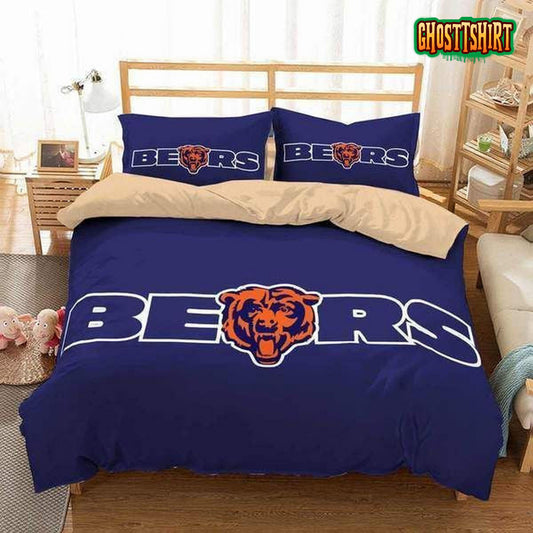 Chicago Bears National Football League Duvet Cover Bedding Set