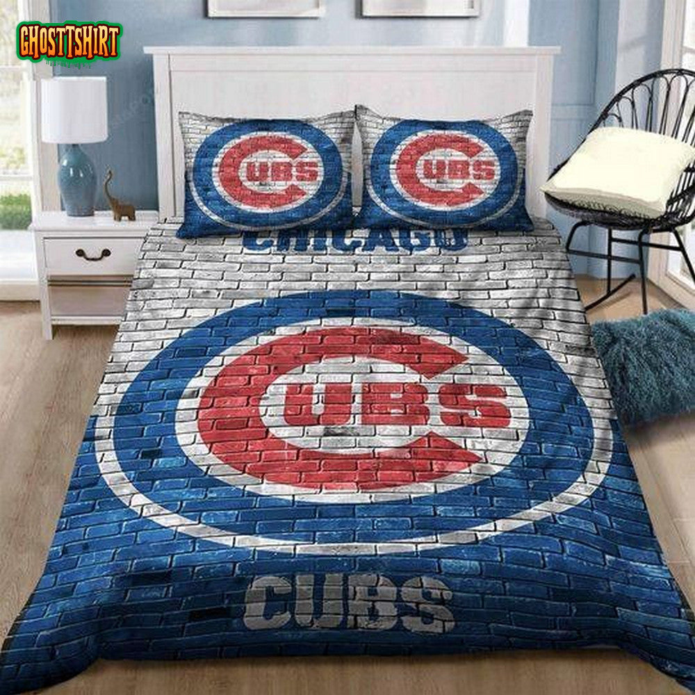 Chicago Cubs Duvet Cover Bedding Set