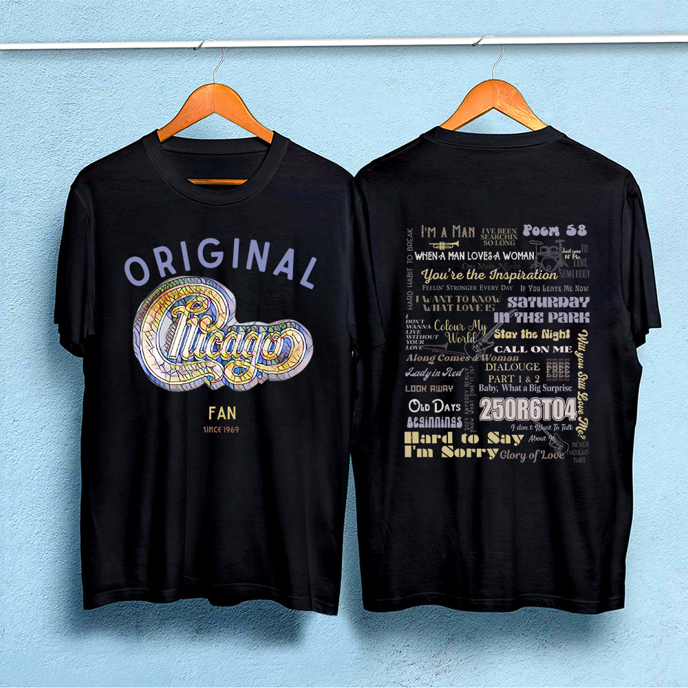 Chicago Fan Concert Tracklist Shirt
