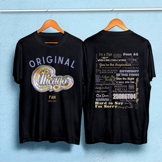 Chicago Fan Concert Tracklist Shirt