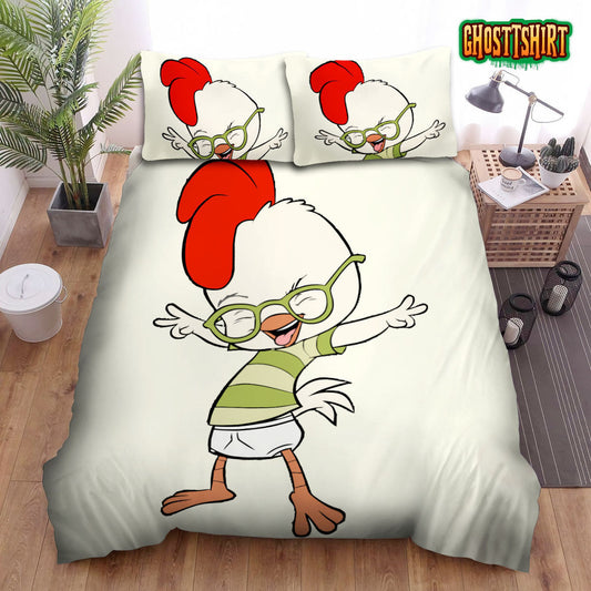 Chicken Little Having Fun Bed Sheets Spread Duvet Cover Bedding Set
