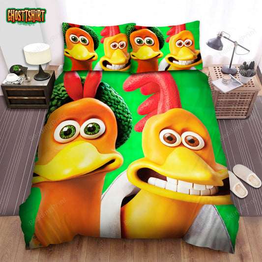 Chicken Run (2000) Movie Poster 2 Bed Sheets Duvet Cover Bedding Set