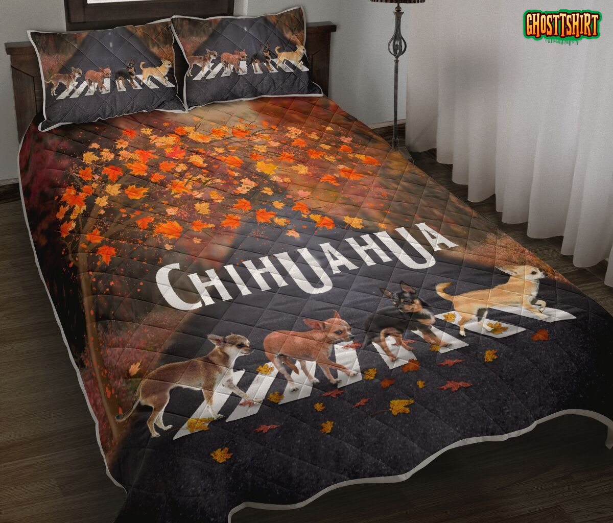 Chihuahua Autumn Bedding Set