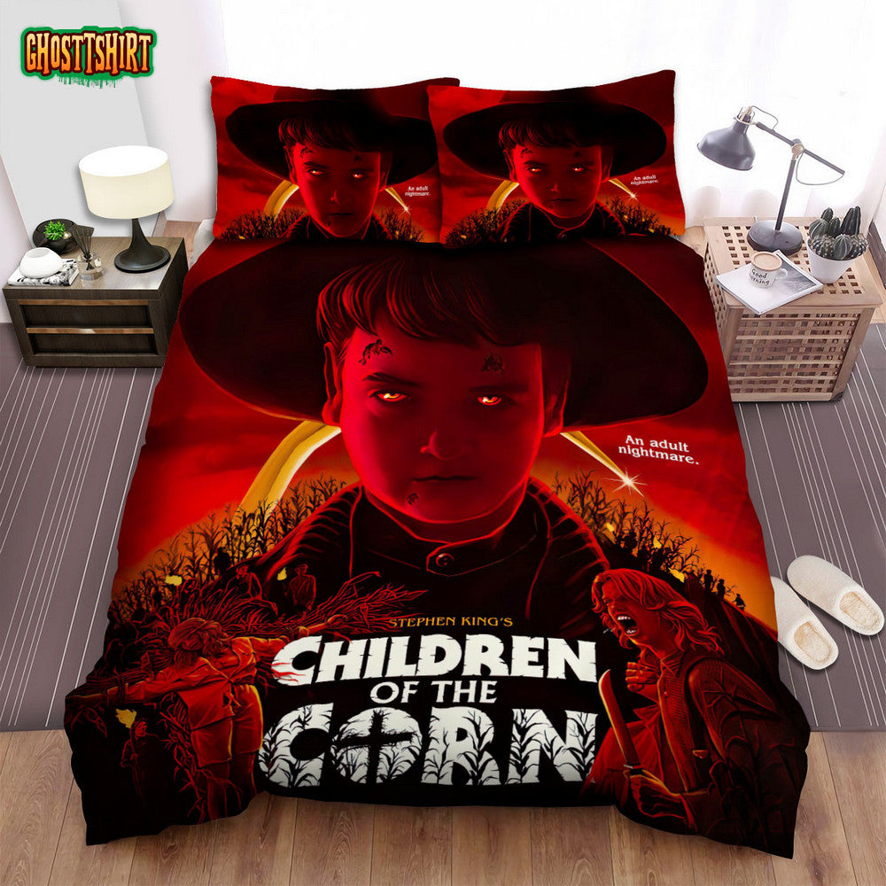 Children Of The Corn Movie Digital Art Bed Sheets Spread Comforter Duvet Cover Bedding Set