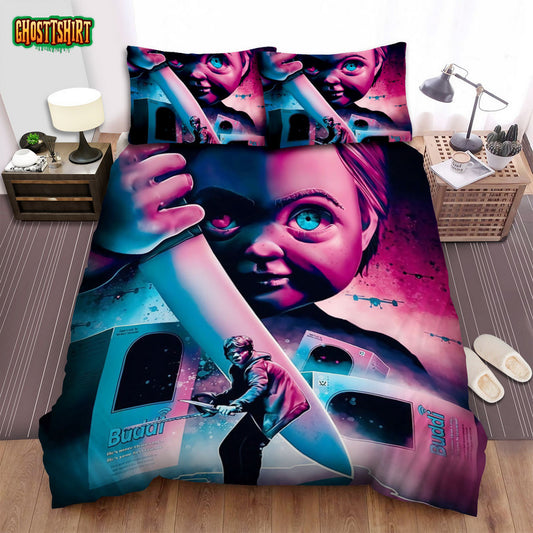 Child's Play (2019) Movie Illustration 2 Bed Sheets Spread Comforter Duvet Cover Bedding Set